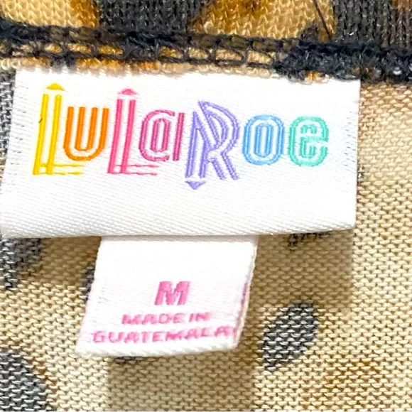 LuLaRoe Leopard Tan Brown Black Animal Print Sleeveless Vest Duster Kimono M - Picture 5 of 7